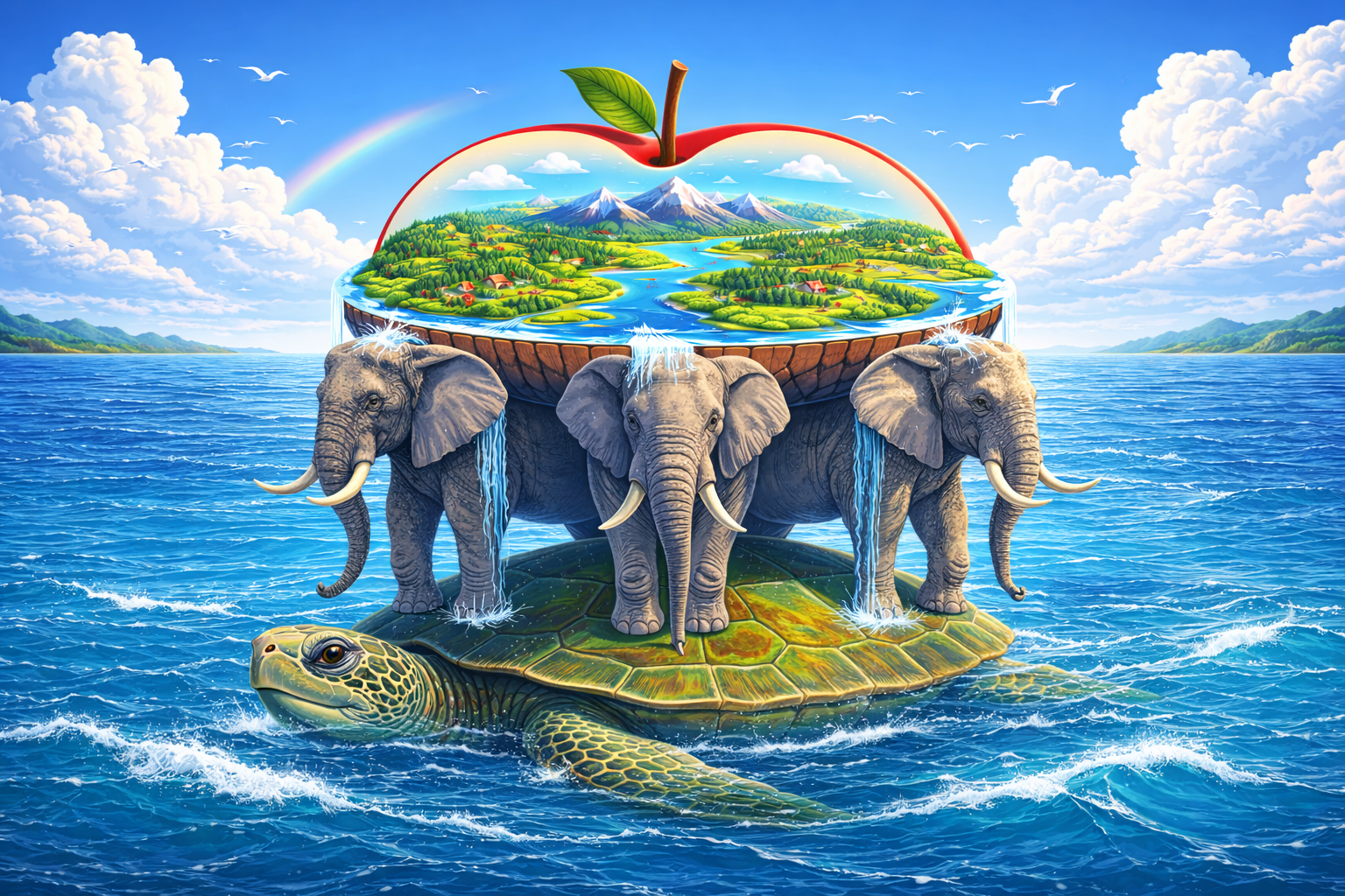 Земля на трёх слонах