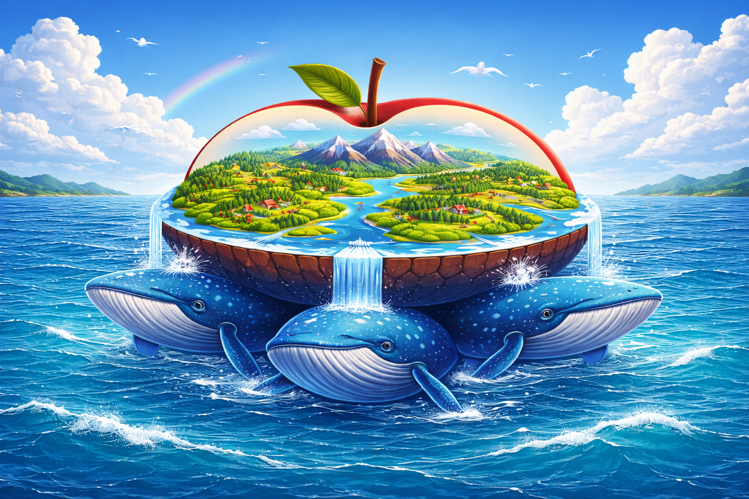 Земля на трёх китах